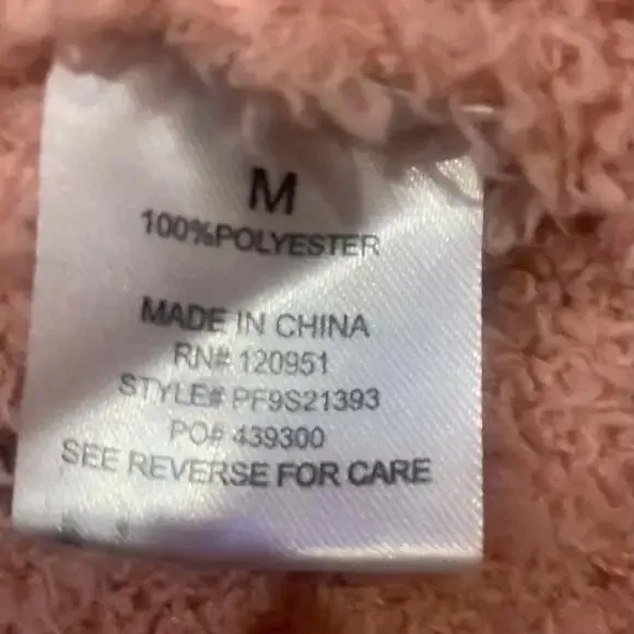 Hippie Rose Blush Pink Fuzzy‎ Knit Sweater Soft Girl Core Cozy Y2K Size M - Picture 4 of 4